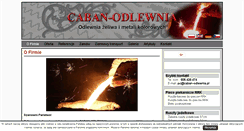 Desktop Screenshot of caban-odlewnia.pl